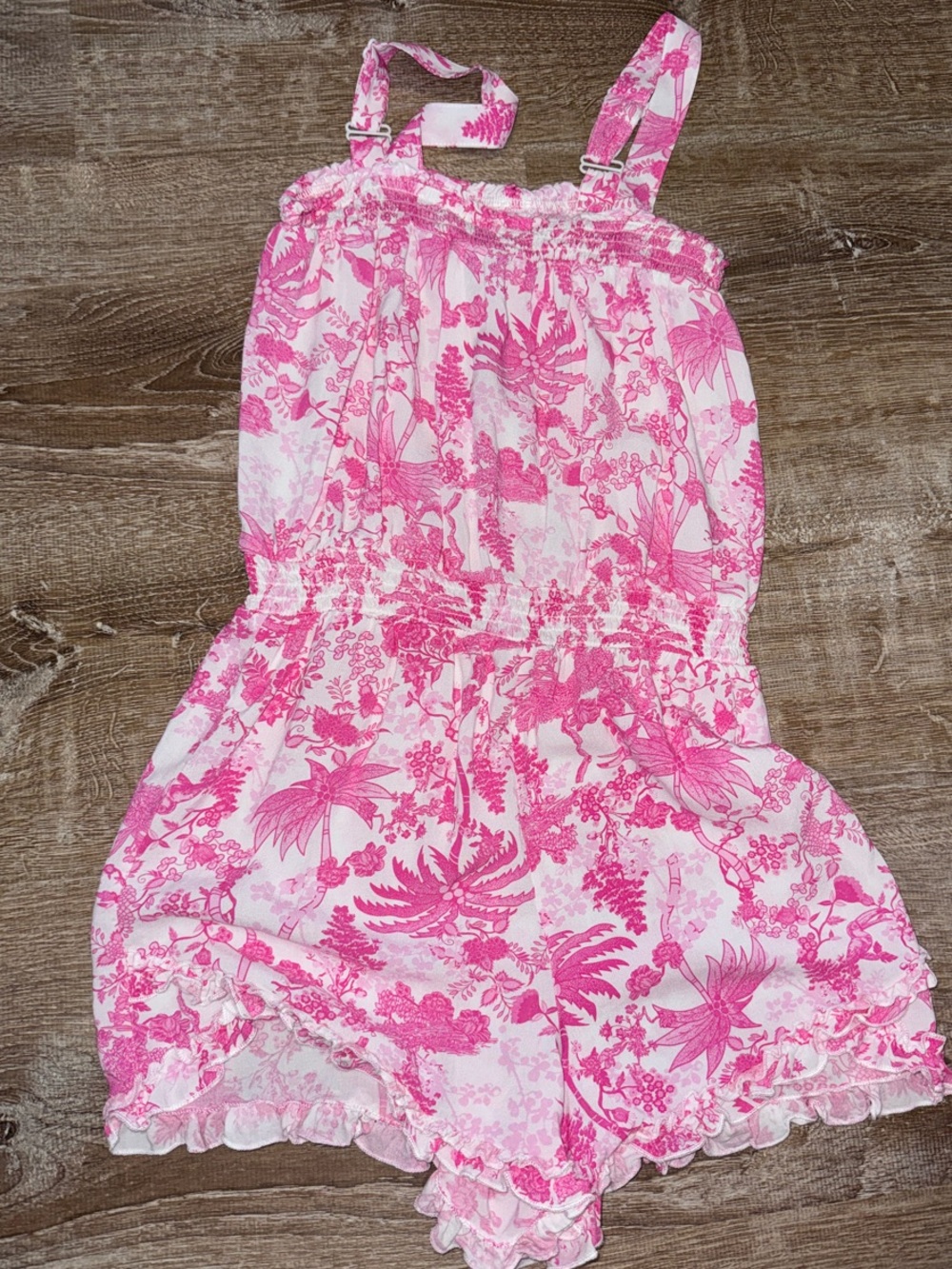 Jessica Simpson Pink Floral Girls' Romper